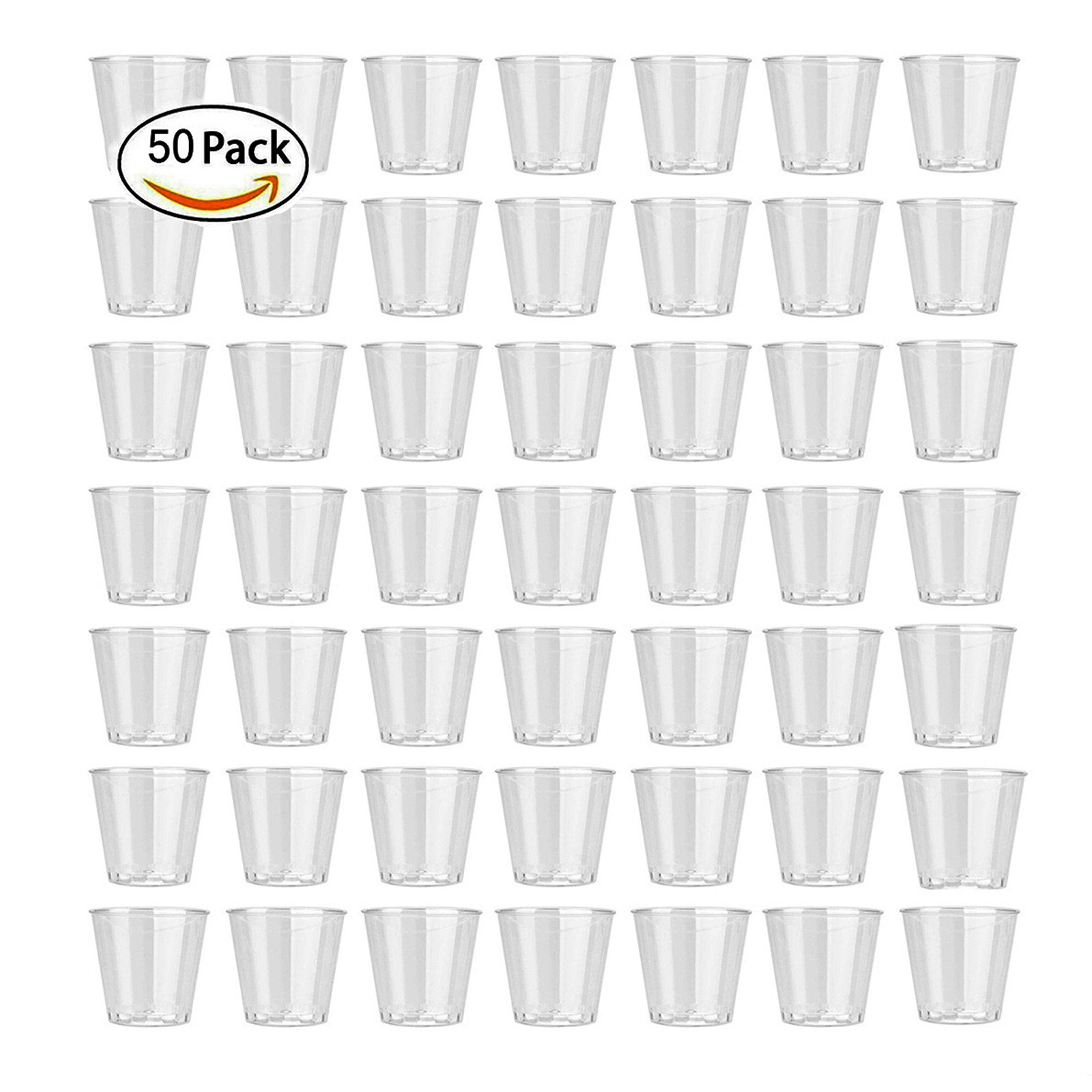 Plastic Cup 50Pcs - 50pcs 30ml ใหม่ทิ้งถ้วยพลาสติกใสปิกนิกกลางแจ้งวันเกิดห้องครัวปาร์ตี้บาร์ปาร์ตี้บนโต๊ะอาหารชิมเครื่องครัว
