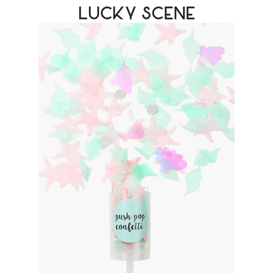 Confetti Cannon Tube - MermaidยานอวกาศกระดาษConfetti Cannons Party Poppers MulticolorมือถือSaluteวันเกิดงานแต่งงานอุปกรณ์เสริมS00711
