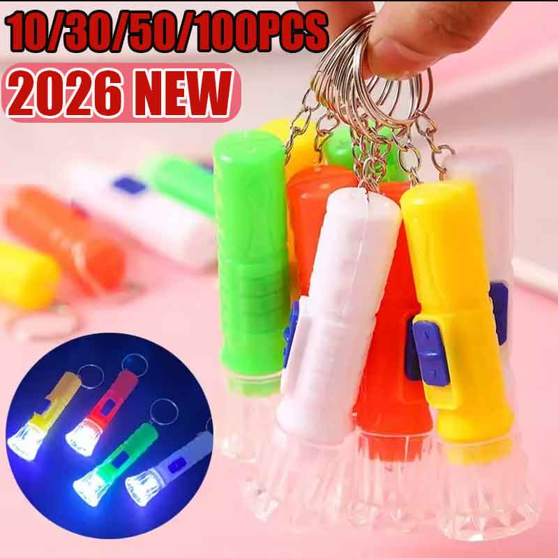 Party Favor Bag - ไฟฉาย LED ขนาดเล็ก 10/30/50/100 ชิ้น ของเล่นสำหรับเด็ก