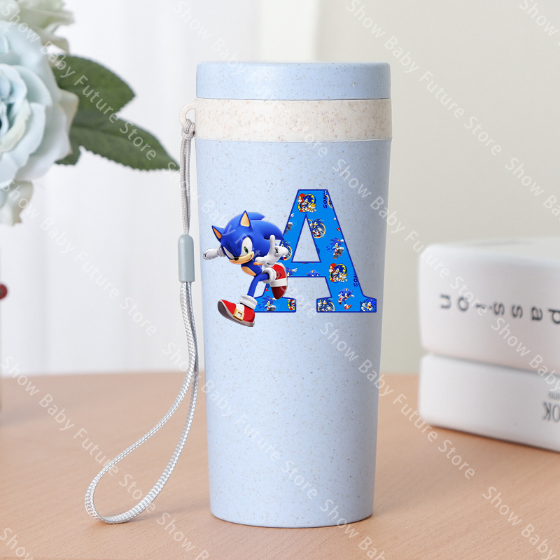 Event Z - แก้วน้ำลายการ์ตูน 400 มล. ตัวอักษร A-Z ลายโซนิค