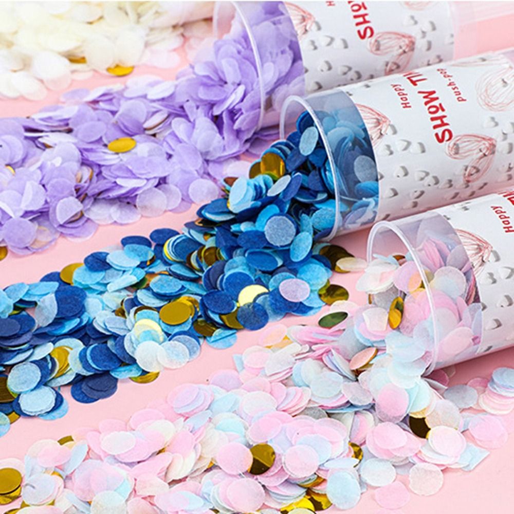 Confetti Cannon Tube - กระบอกคอนเฟตติหลากสีสำหรับงานแต่งงาน งานเลี้ยงฉลองวันเกิด ของตกแต่งงานปาร์ตี้