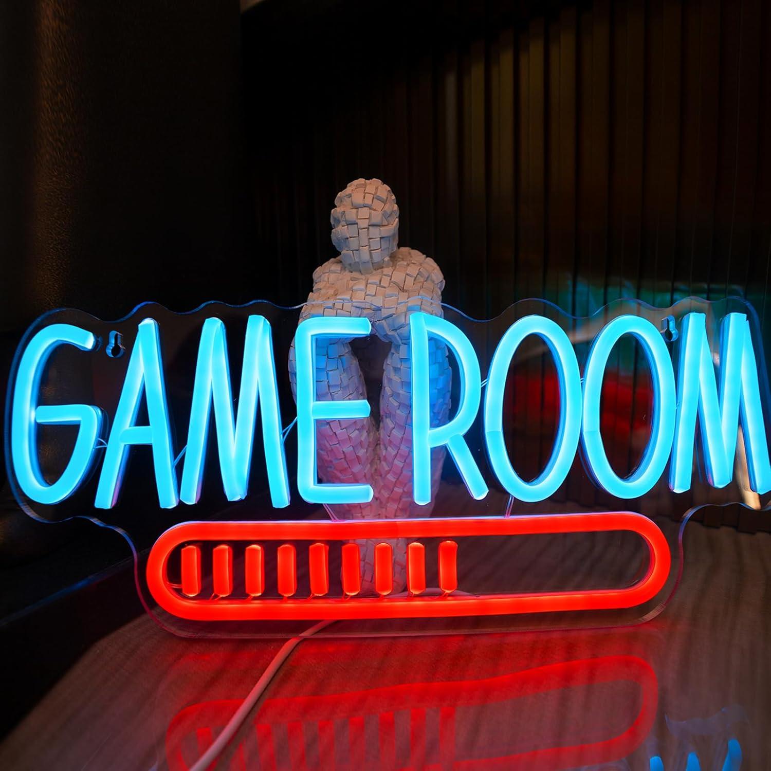 Event & Party Supply Photos - ป้ายไฟนีออนห้องเกมส์ ไฟ LED ใช้พลังงานจาก USB สำหรับห้องวัยรุ่น