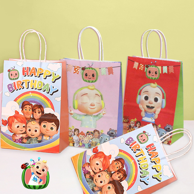 Event Supplies - ชุดถุงของขวัญงานปาร์ตี้โคโคเมลอนส์ น่ารัก การ์ตูน เด็กชาย เด็กหญิง อุปกรณ์งานวันเกิด