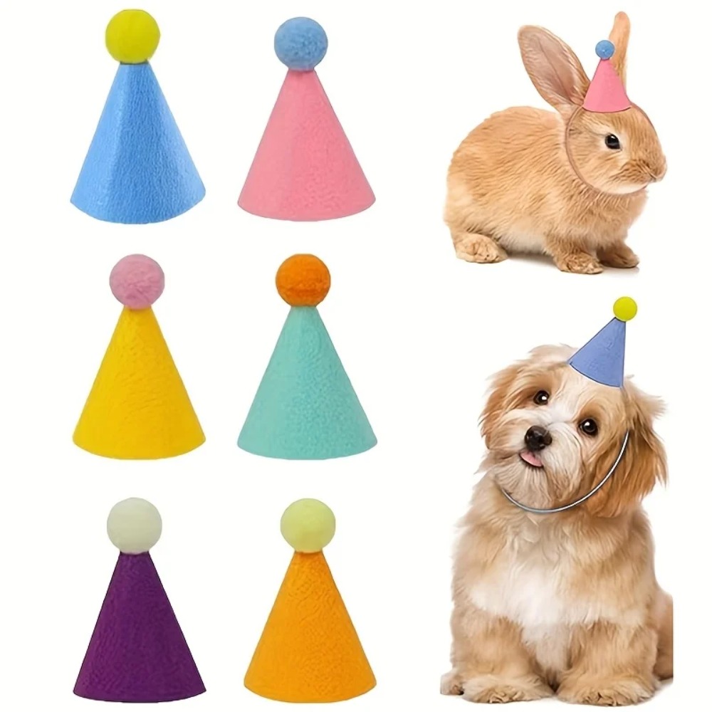Party Hat Cone - หมวกปาร์ตี้ขนาดเล็ก 6 ชิ้น: หมวกทรงกรวยน้ำหนักเบาและแข็งแรงสำหรับวันเกิด งานแต่งงาน วันฮาโลวีน