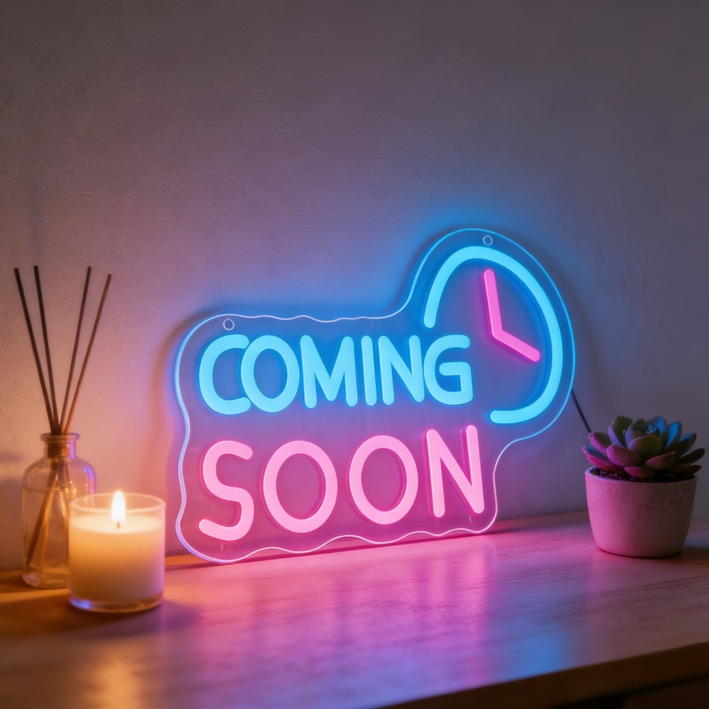 Event Launch Party - ป้ายไฟนีออน LED แบบชาร์จ USB สำหรับตกแต่งผนังร้านค้า งานเปิดตัวธุรกิจ