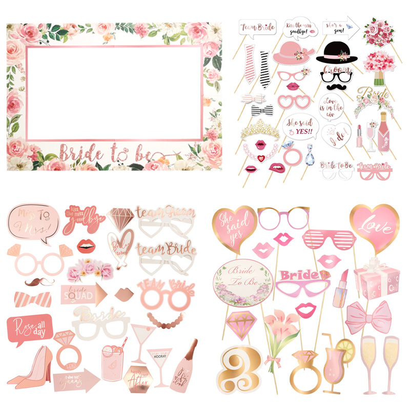 Photo Booth Frame - เจ้าสาว Photo Booth Props แต่งงาน Photobooth