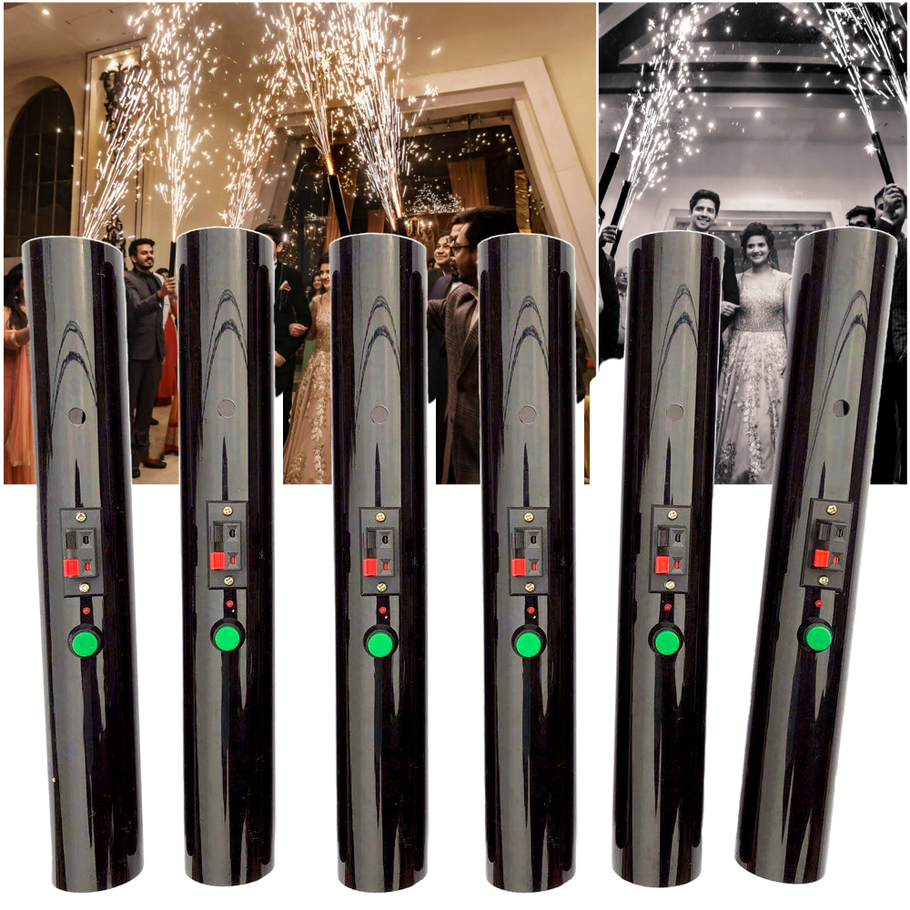 Confetti Cannon Tube - 6Pcs Hand Held Pyro นักกีฬา Pyrotechnic