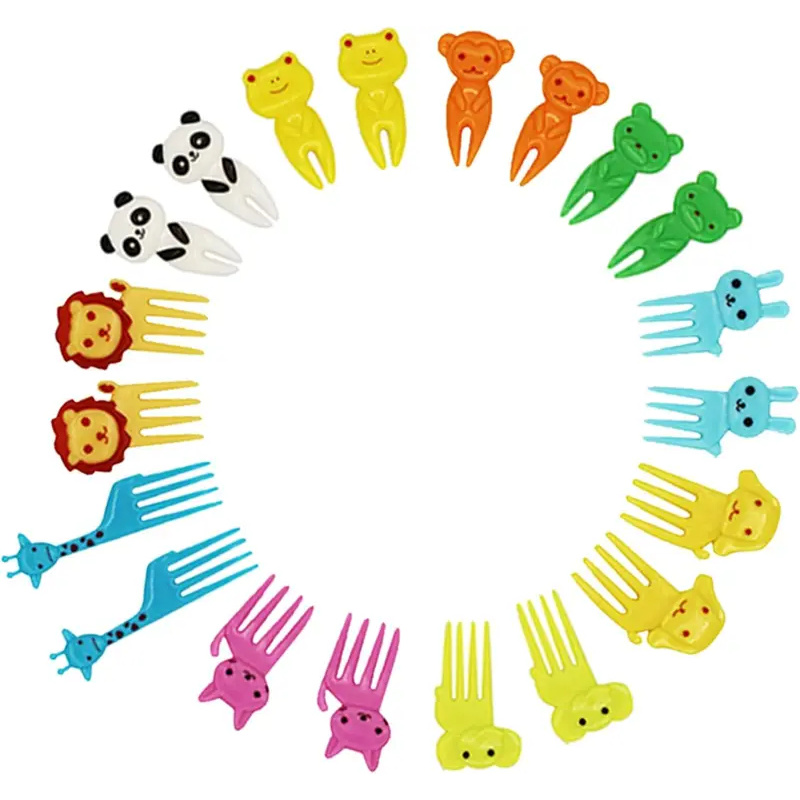 Centerpiece Stick - ชุดส้อมผลไม้ ไม้จิ้มฟัน ไม้เสียบอาหาร 10-70 ชิ้น สำหรับเด็ก