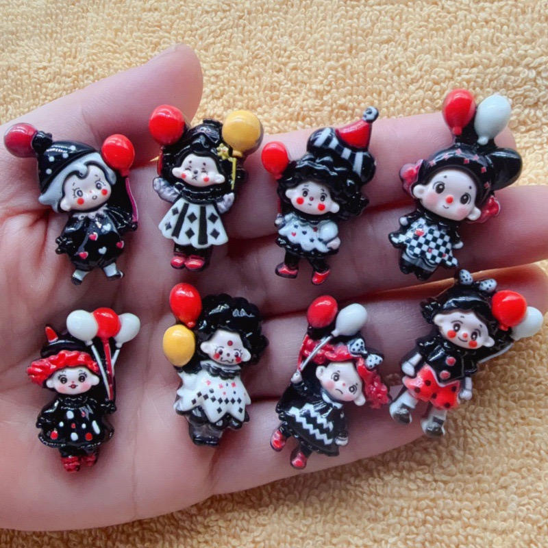 Event Party - ลูกโป่งโจ๊กเกอร์ 12 ชิ้น ของเล่นเด็กทำมือ DIY เคสโทรศัพท์แบบเจลครีม