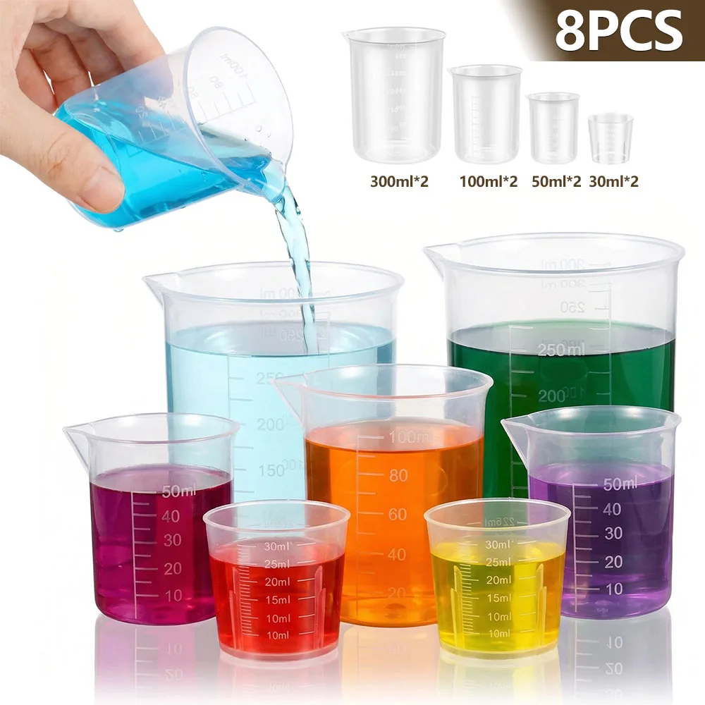 ชุดถ้วยตวงพลาสติก 8 ชิ้น 30/50 - Plastic Cup 50Pcs บทวิจารณ์และราคา