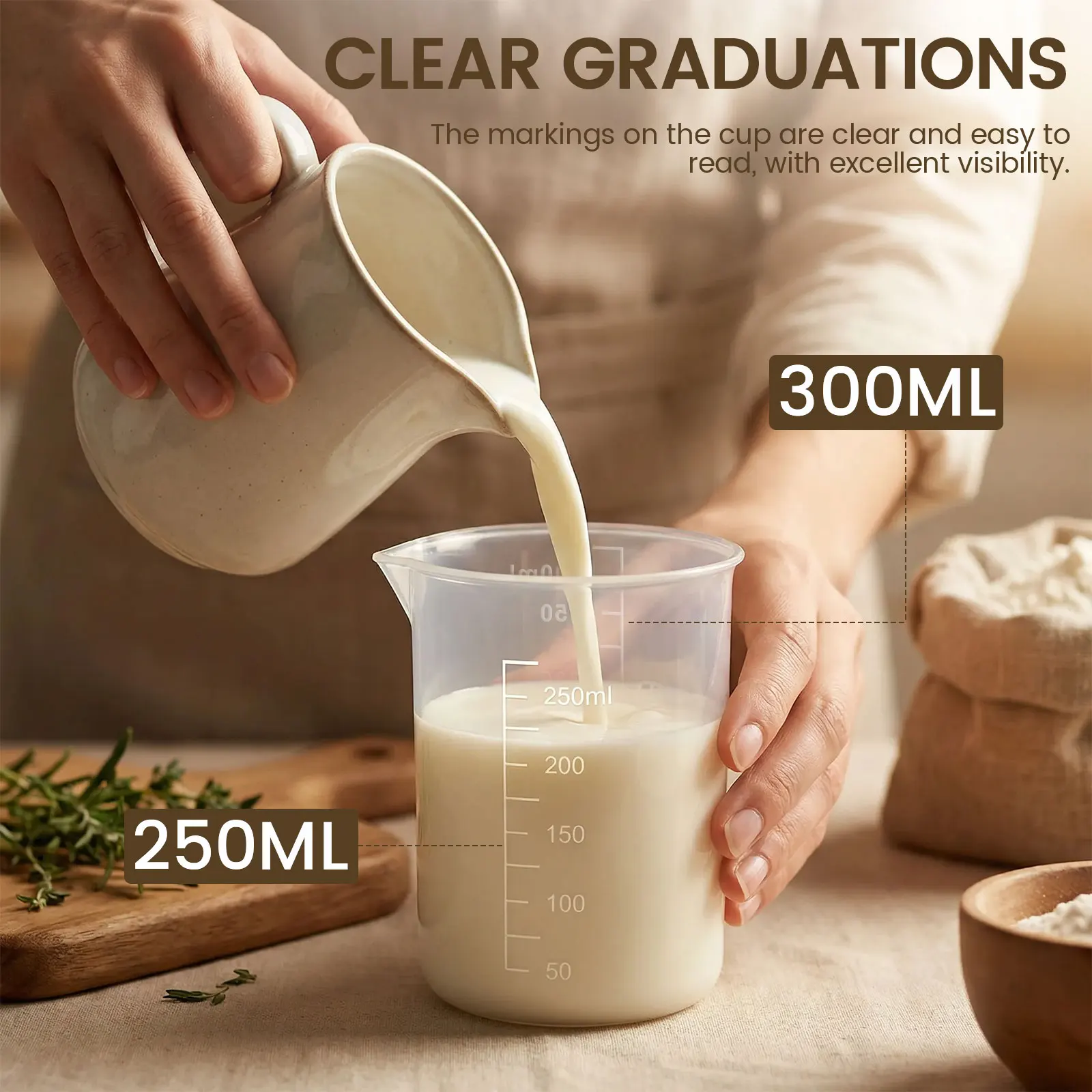 ชุดถ้วยตวงพลาสติก 8 ชิ้น 30/50 - Plastic Cup 50Pcs บทวิจารณ์และราคา