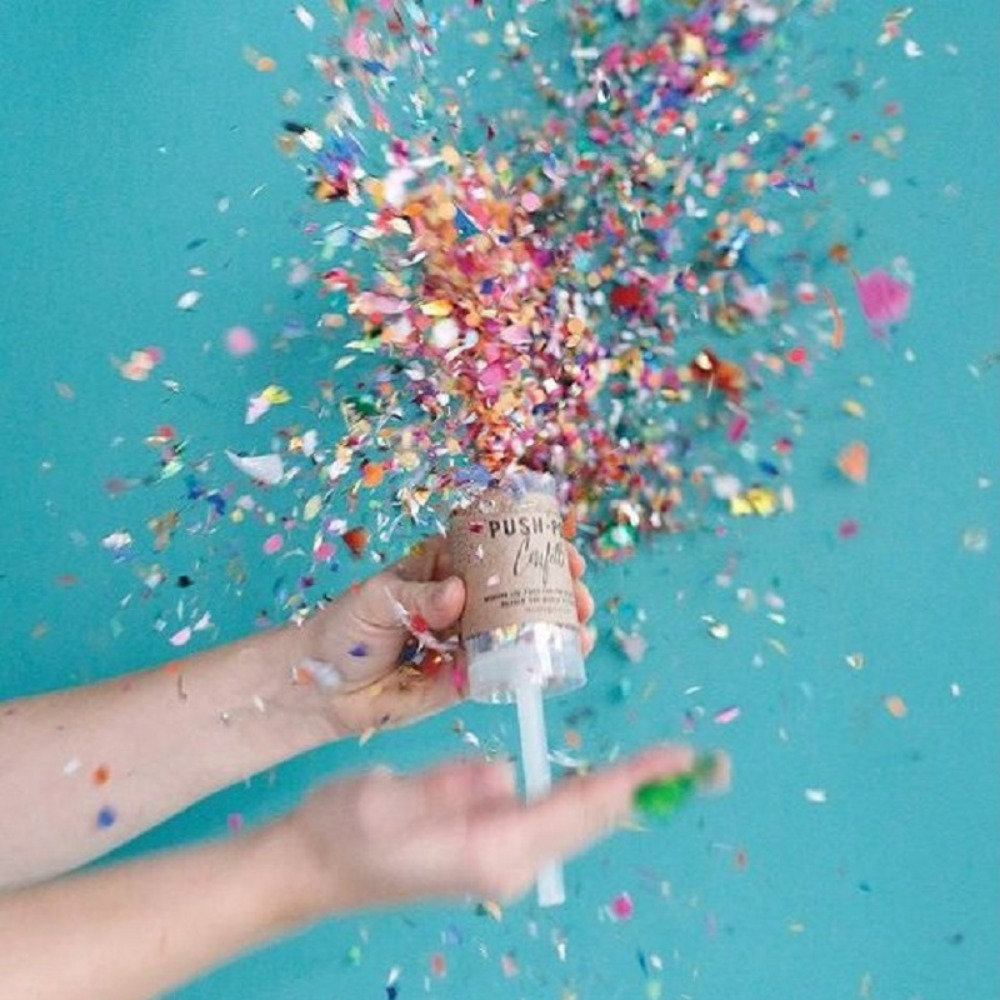กระดาษโปรยสีสันสดใส 1 ชิ้น สำห - Confetti Cannon Tube บทวิจารณ์และราคา