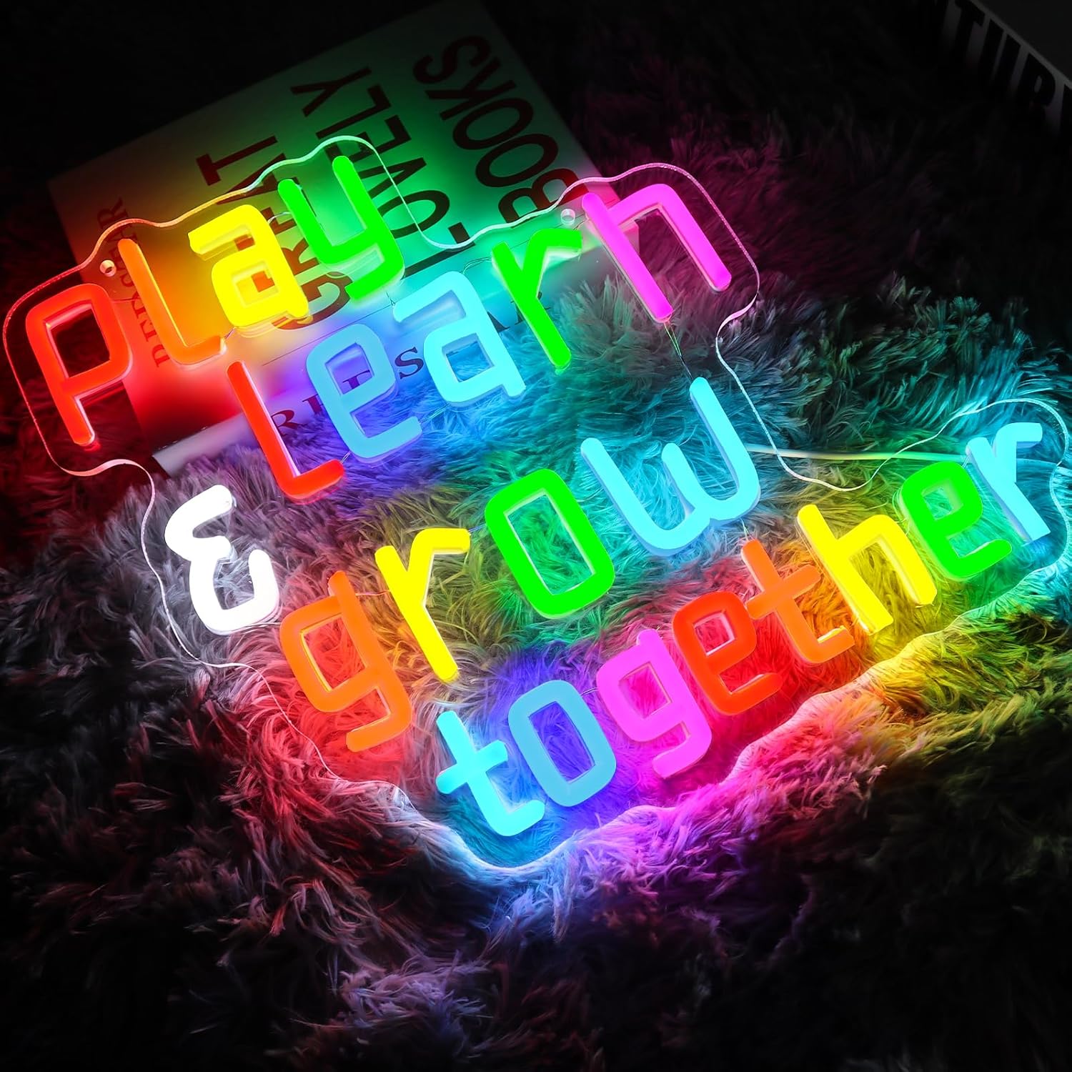 ป้ายไฟนีออน Play Learn Grow To - Neon Sign Party บทวิจารณ์และราคา