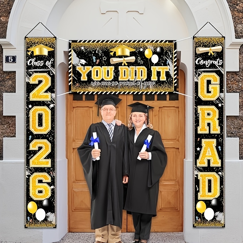 ป้ายแบนเนอร์สำเร็จการศึกษา 2 ม - Party Banner Gold บทวิจารณ์และราคา
