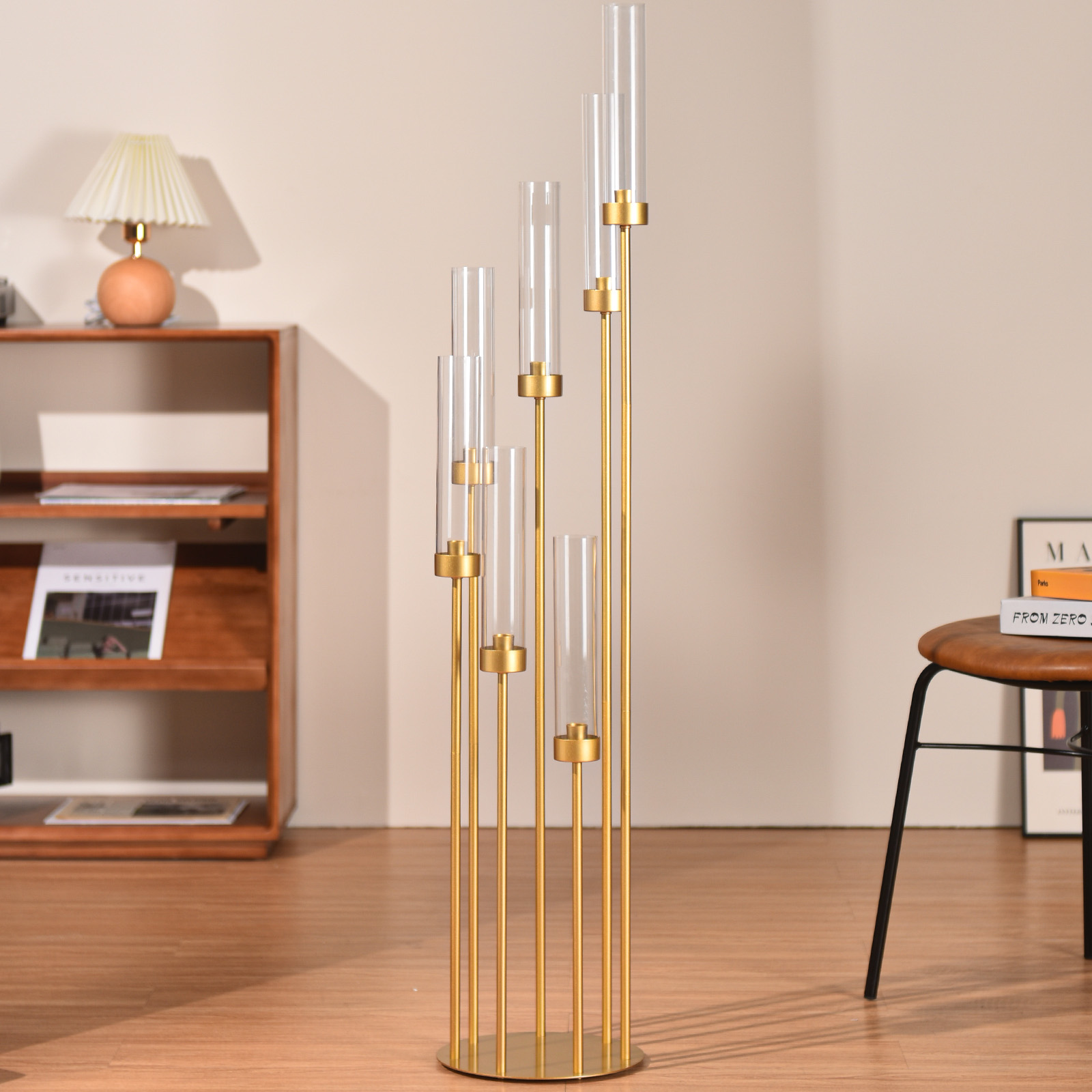 ชุดเชิงเทียนตั้งพื้นสีทอง 7 แข - Centerpiece Stick บทวิจารณ์และราคา