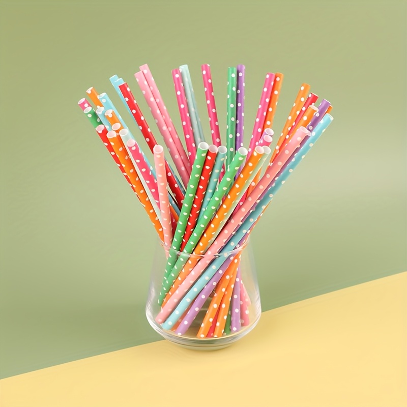 หลอดกระดาษแบบใช้แล้วทิ้งสีสันส - Paper Straw Color บทวิจารณ์และราคา