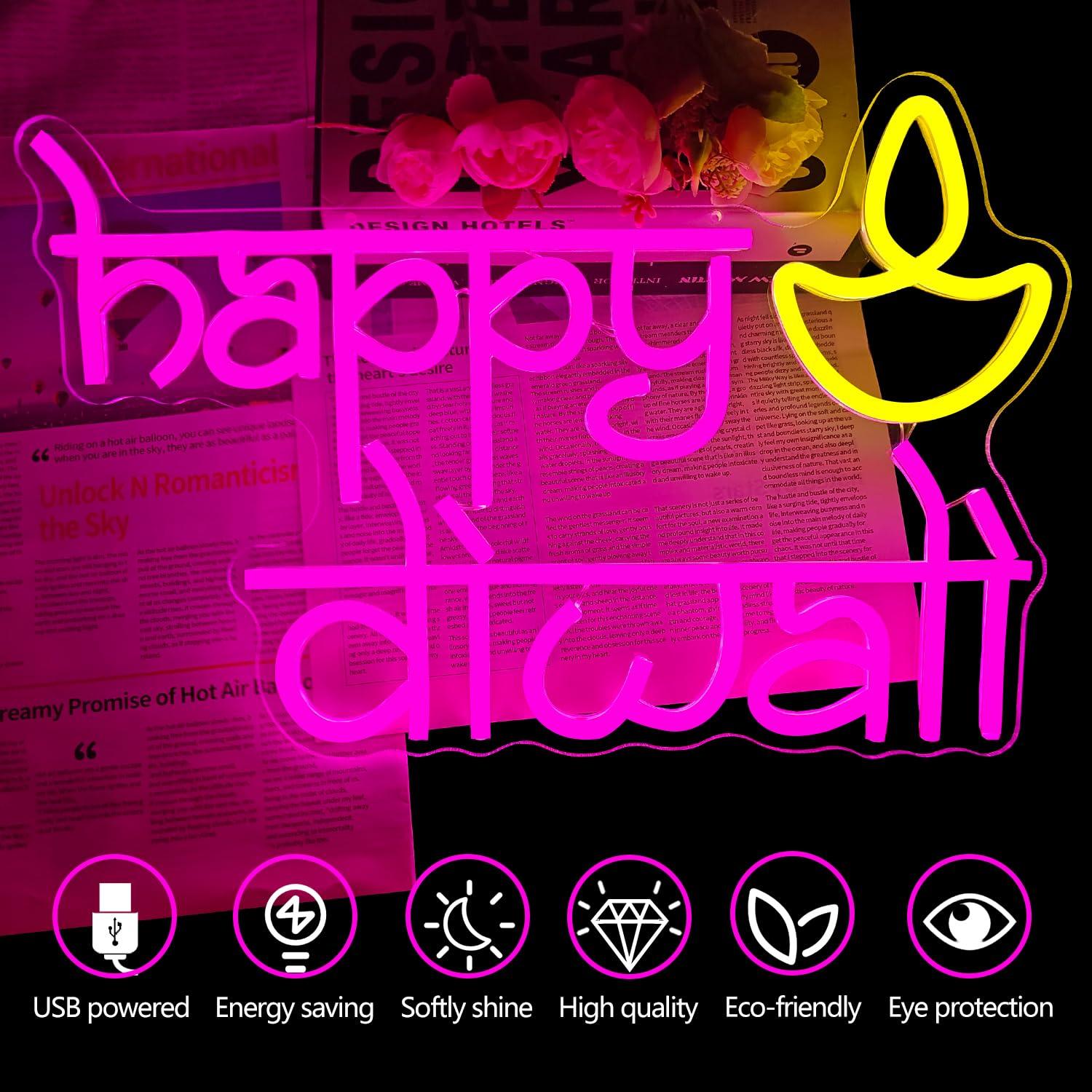 ป้ายไฟนีออนดีวาลี ใช้พลังงานจา - Neon Sign Party บทวิจารณ์และราคา