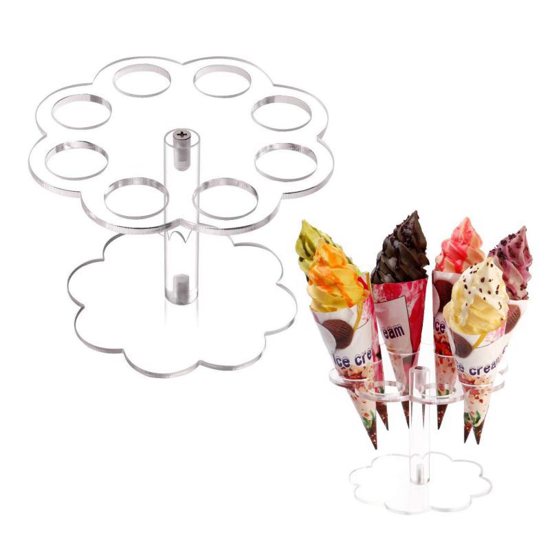 ที่วางโคนไอศกรีมอะคริลิคสำหรับ - Cotton Candy Cone บทวิจารณ์และราคา