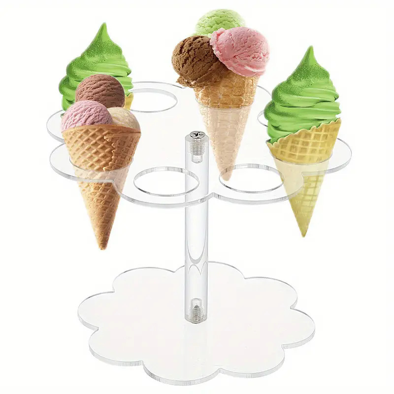 ที่วางโคนไอศกรีมอะคริลิคสำหรับ - Cotton Candy Cone บทวิจารณ์และราคา