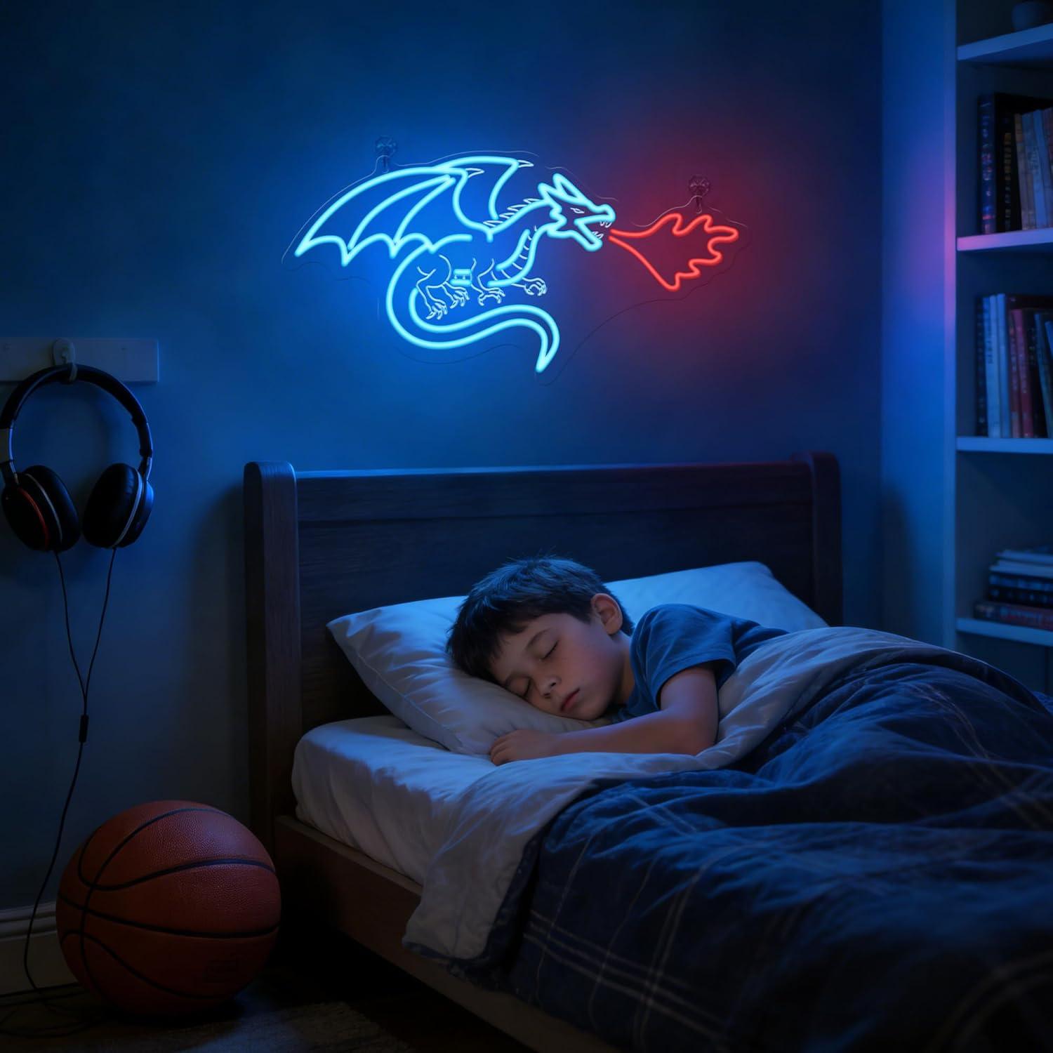 ป้ายไฟนีออนรูปมังกร LED ปรับคว - Neon Sign Party บทวิจารณ์และราคา