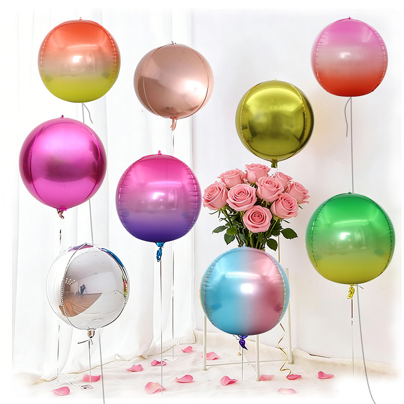 ลูกโป่งฟอยล์โลหะทรงกลม 4D สีโร - Party Event Supply Store บทวิจารณ์และราคา