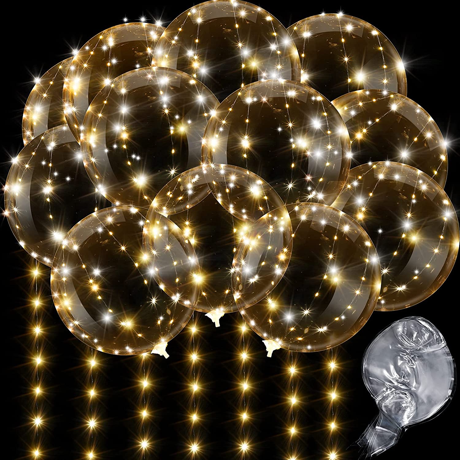 4 ชิ้นบอลลูน LED พร้อมแสงลูมิน - Led Balloon Light บทวิจารณ์และราคา