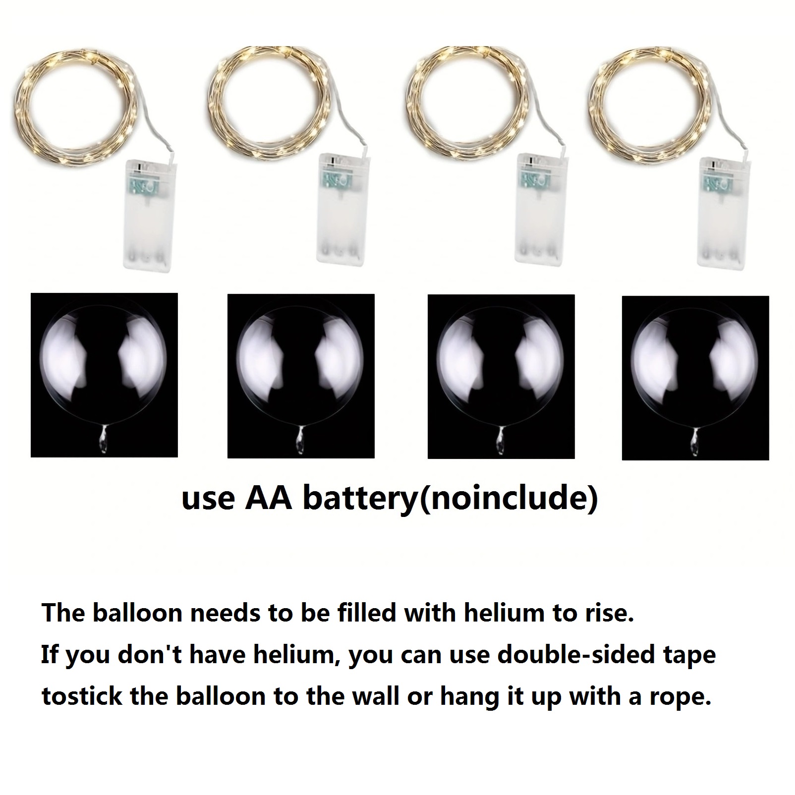 4 ชิ้นบอลลูน LED พร้อมแสงลูมิน - Led Balloon Light บทวิจารณ์และราคา