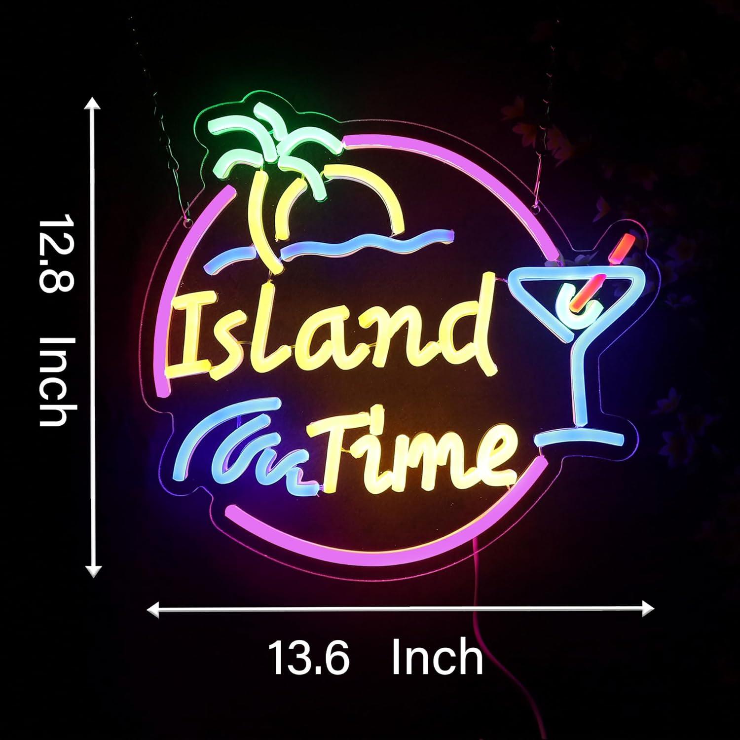 ป้ายไฟนีออน Island Time สำหรับ - Neon Sign Party บทวิจารณ์และราคา