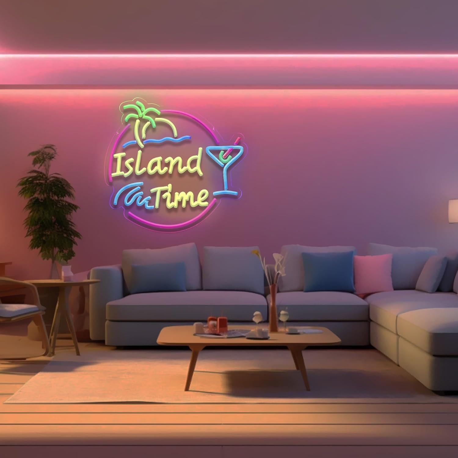 ป้ายไฟนีออน Island Time สำหรับ - Neon Sign Party บทวิจารณ์และราคา