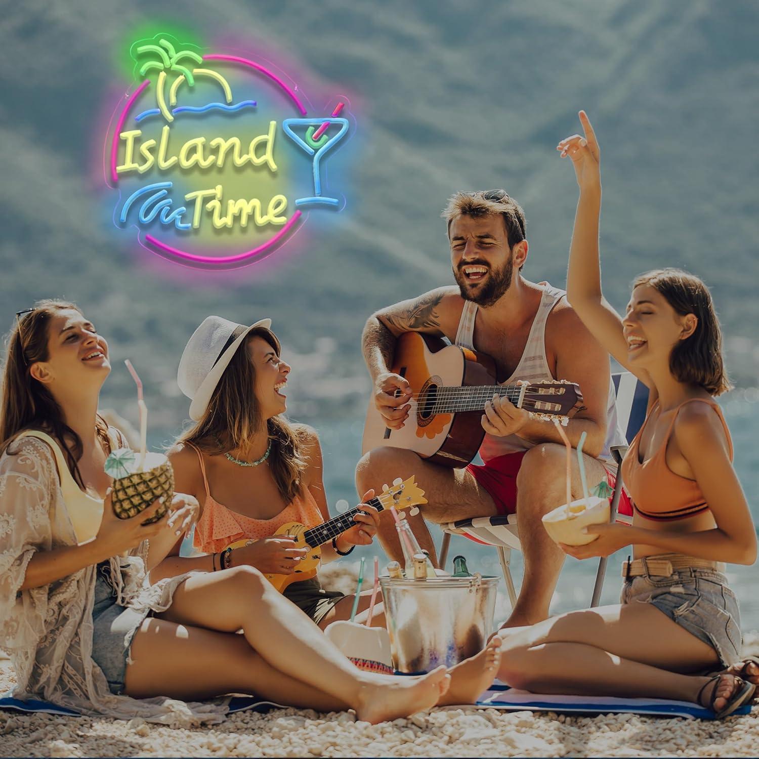 ป้ายไฟนีออน Island Time สำหรับ - Neon Sign Party บทวิจารณ์และราคา