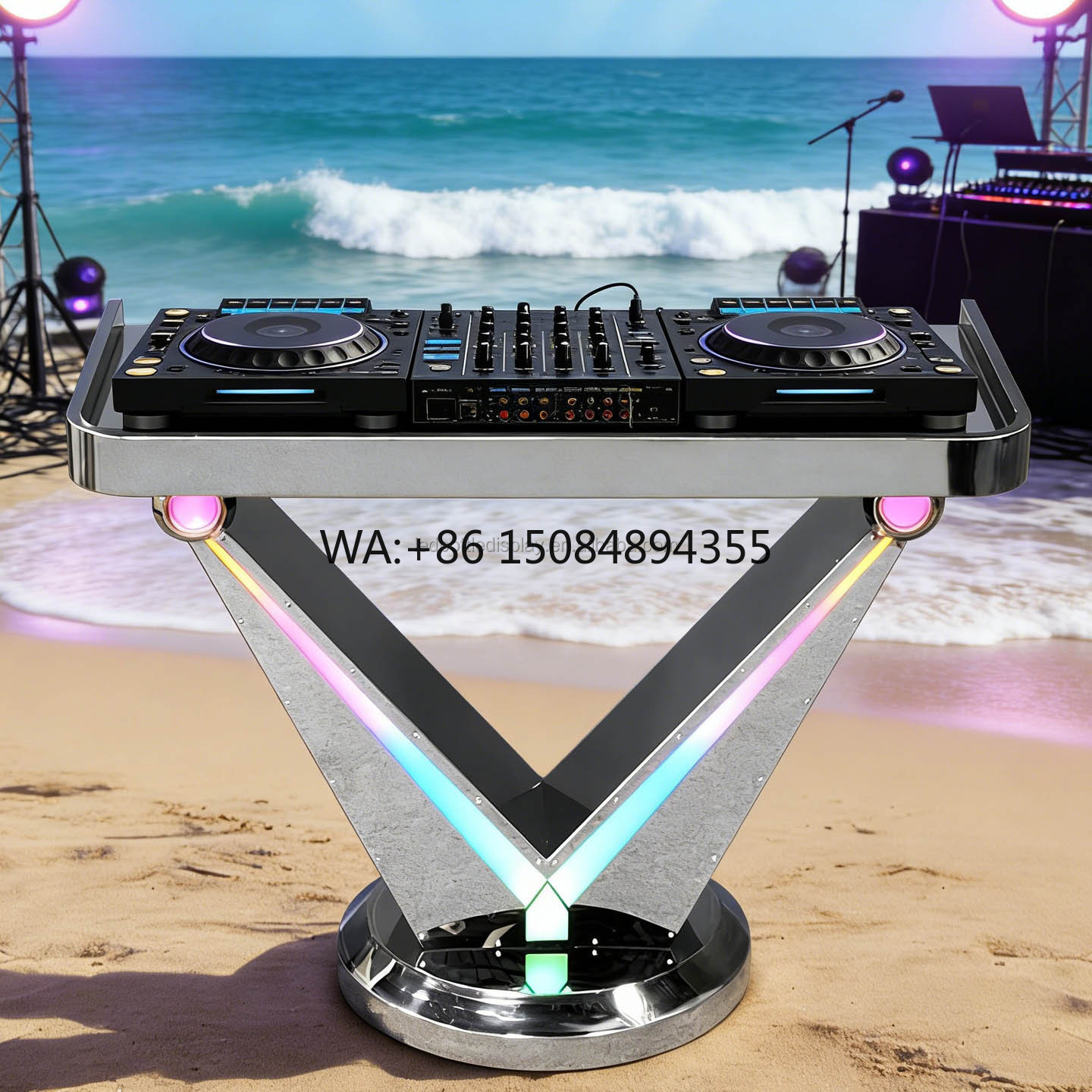 โต๊ะดีเจเคลื่อนที่ LiqVis สไตล - Event Party Dj บทวิจารณ์และราคา