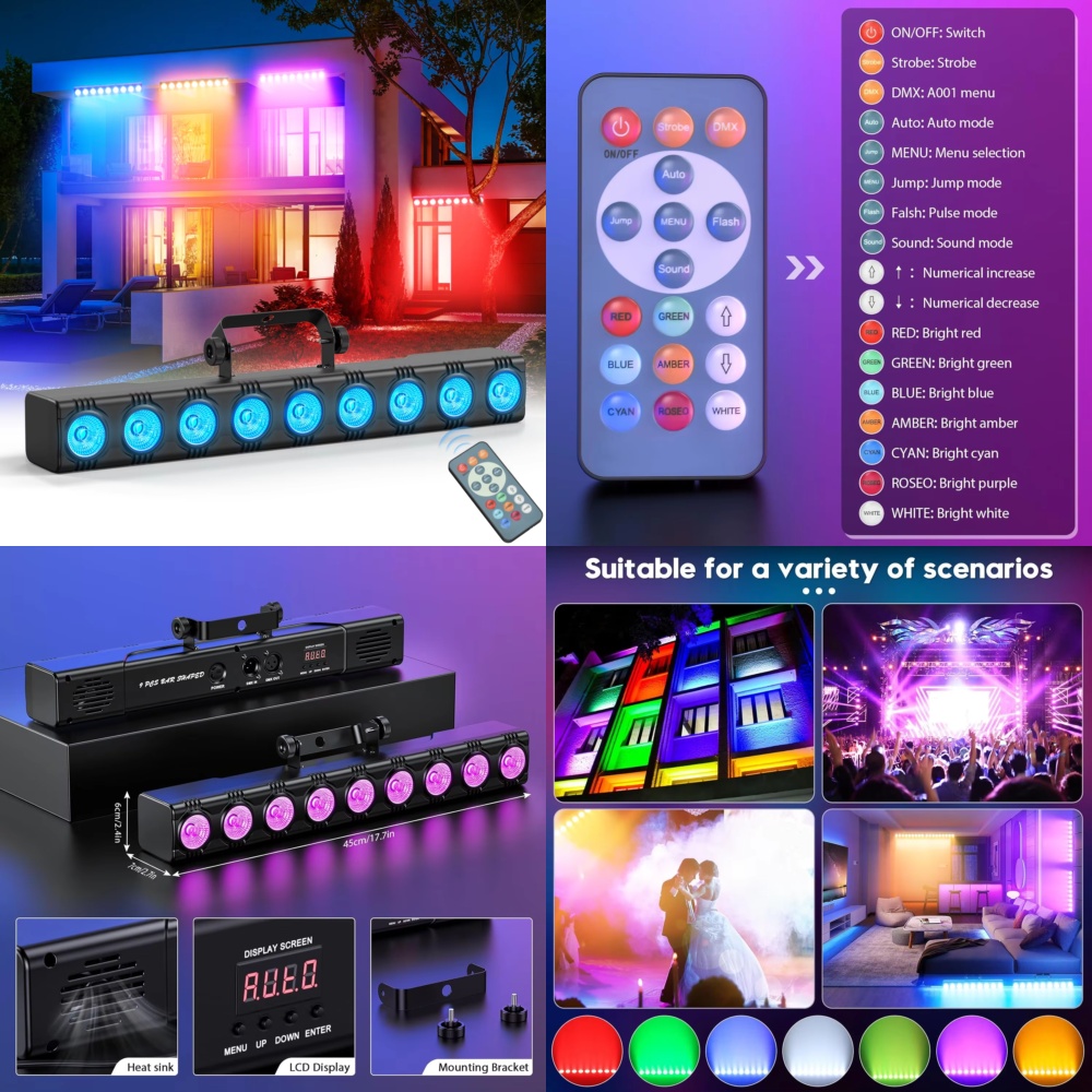 ไฟวอลวอชเชอร์ RGB 36W สำหรับไฟ - Event Party Dj บทวิจารณ์และราคา
