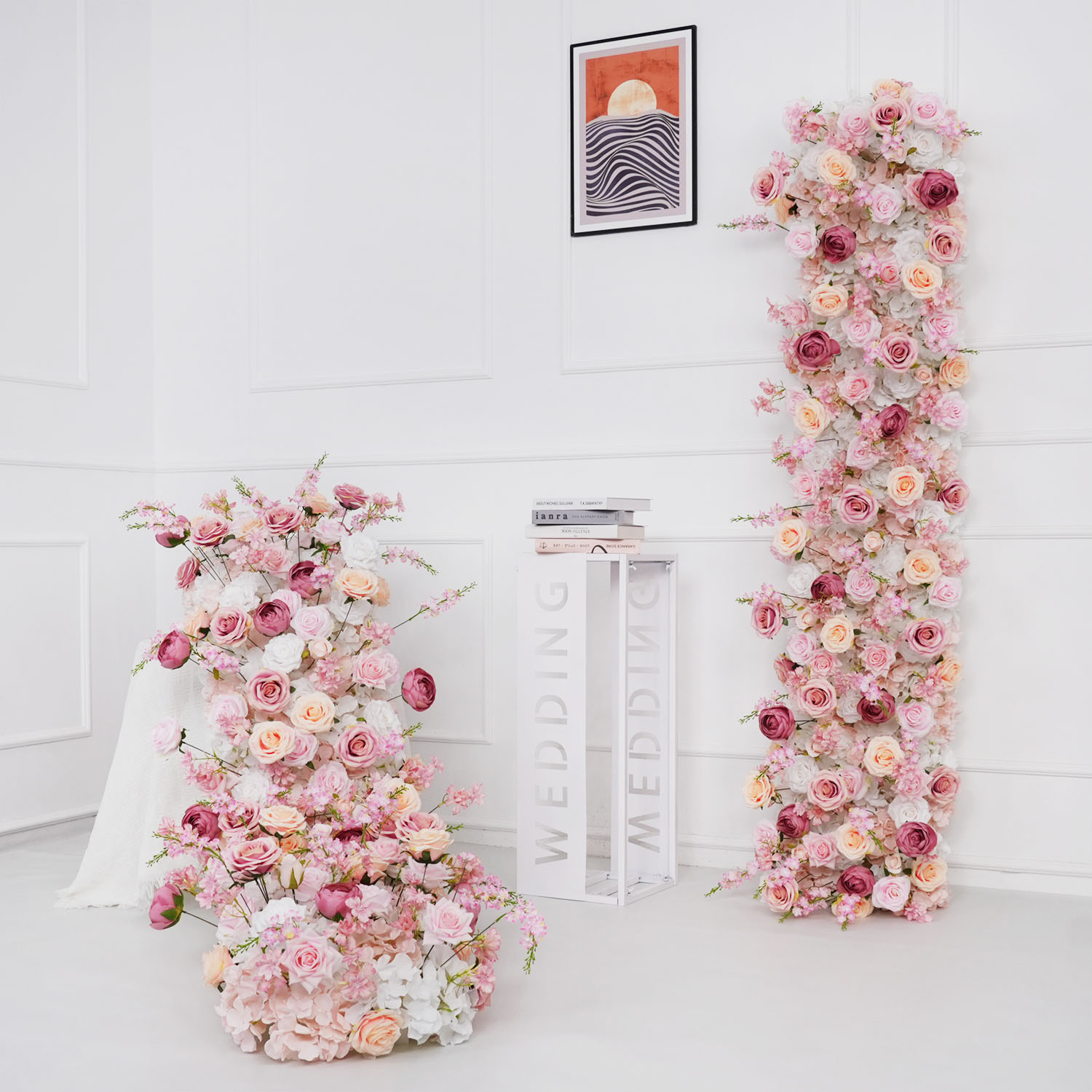 Uflower หรูหราประดิษฐ์ดอกไม้แถ - Flower Wall Panel บทวิจารณ์และราคา