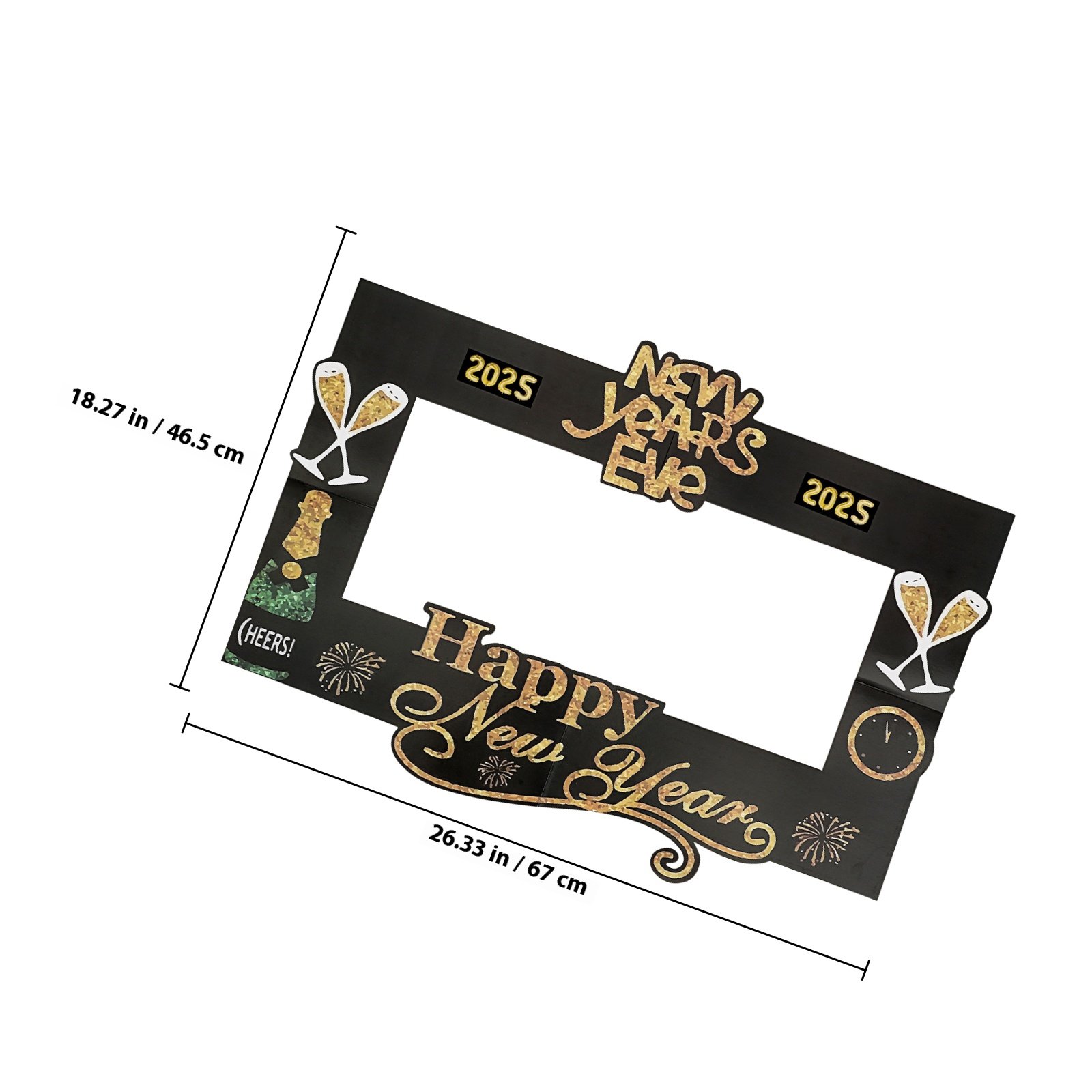 กรอบรูปถ่ายปีใหม่แบบพกพา 2025  - Photo Booth Frame บทวิจารณ์และราคา