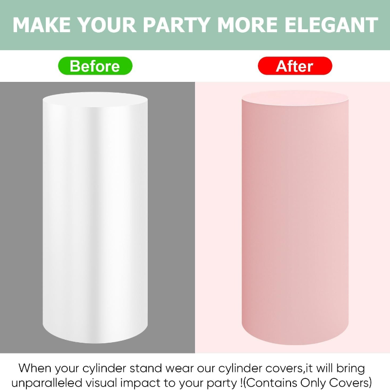 ผ้าคลุมเสาทรงกระบอกสำหรับงานแต - Dessert Table Backdrop บทวิจารณ์และราคา