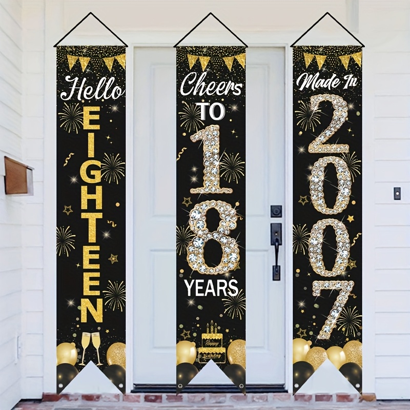 ชุดแบนเนอร์ประตูวันเกิดครบรอบ  - Party Banner Gold บทวิจารณ์และราคา