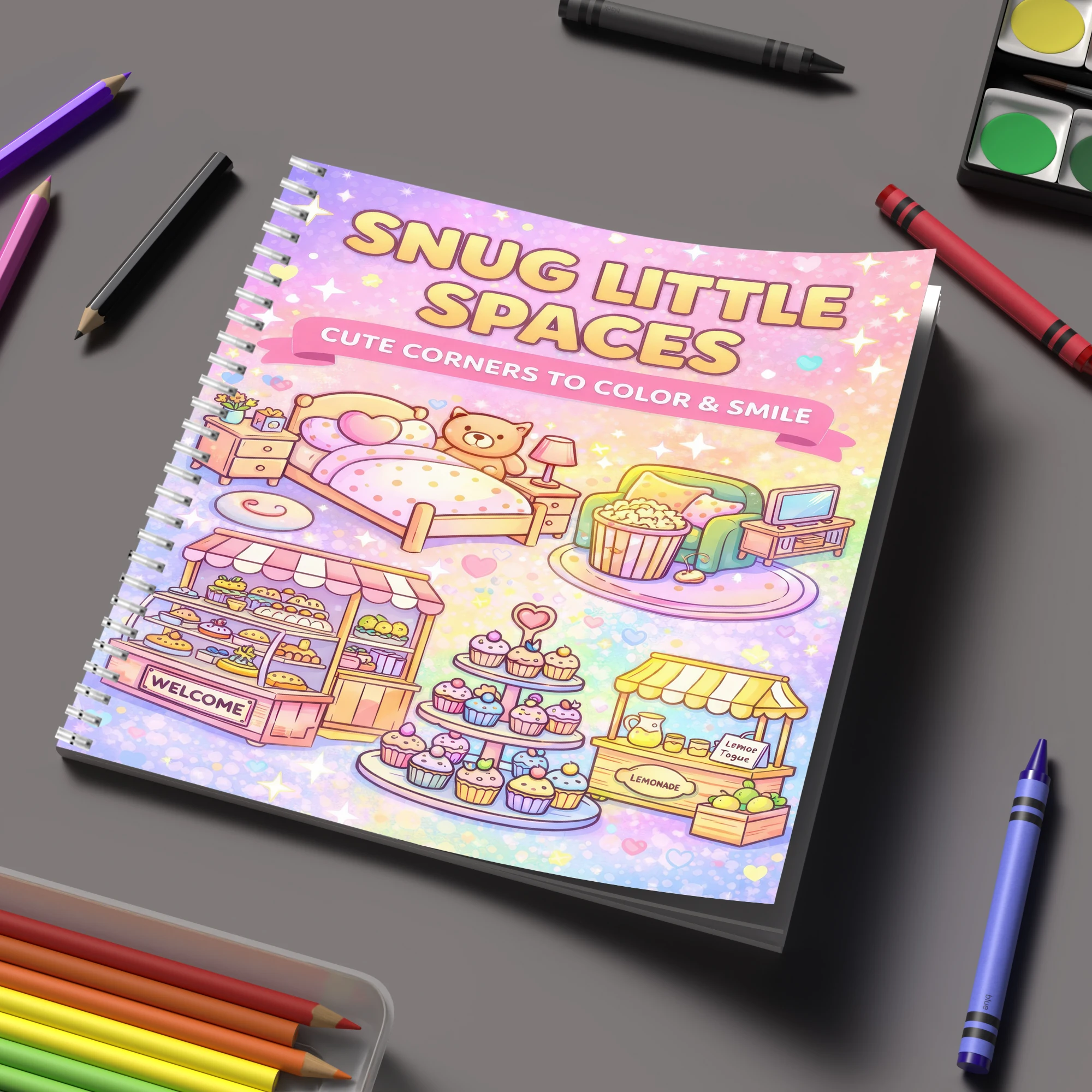 สมุดระบายสี Little Spaces สำหร - Event Supplies บทวิจารณ์และราคา