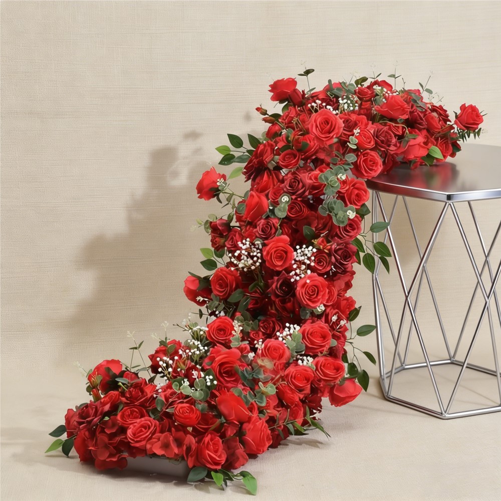 ดอกไม้ประดิษฐ์ Uflower แถวดอกไ - Flower Wall Panel บทวิจารณ์และราคา