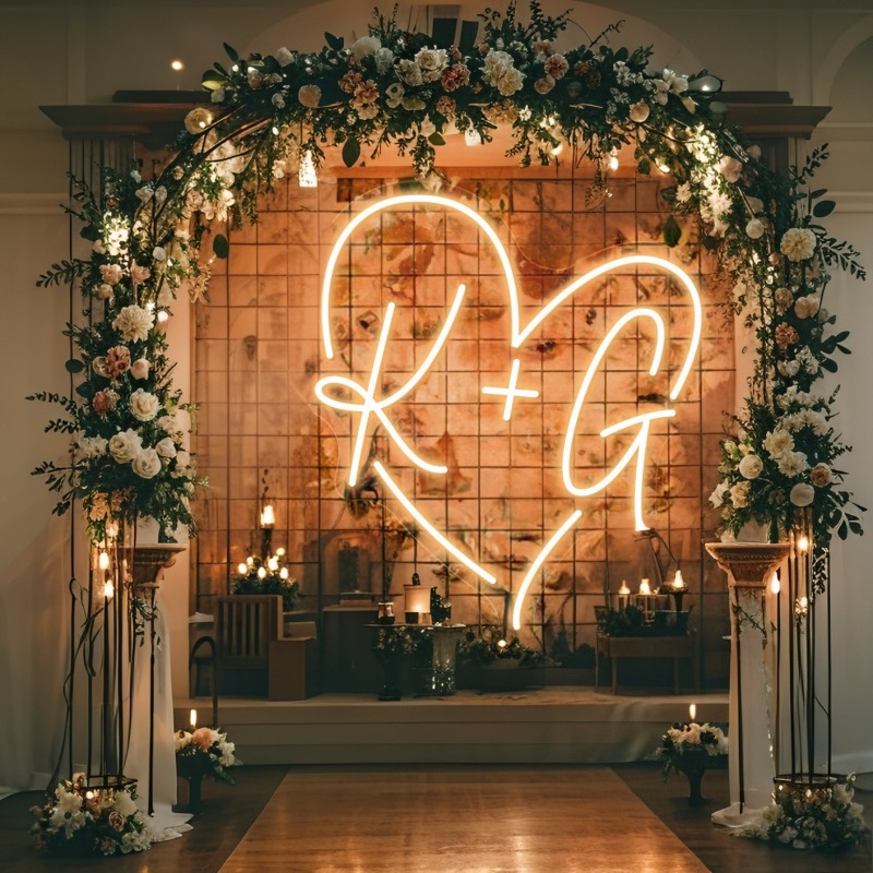CUSTOM Initials หัวใจ LED Neon - Eve Party บทวิจารณ์และราคา