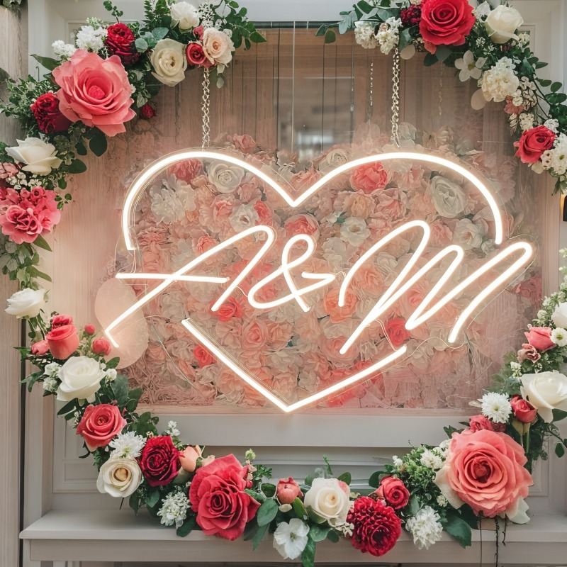 CUSTOM Initials หัวใจ LED Neon - Eve Party บทวิจารณ์และราคา