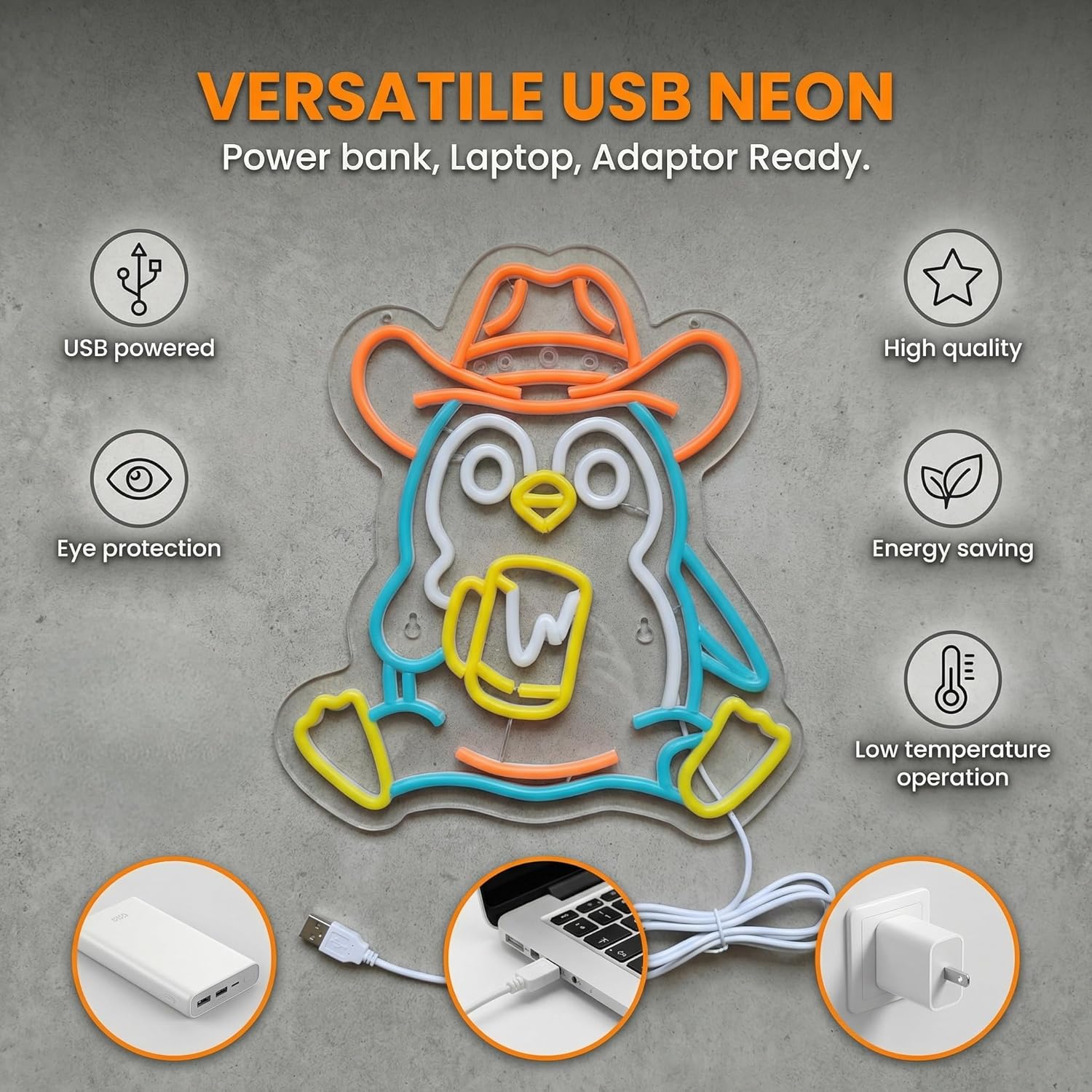 ป้ายไฟนีออนรูปเพนกวิน ไฟ LED ใ - Neon Sign Party บทวิจารณ์และราคา