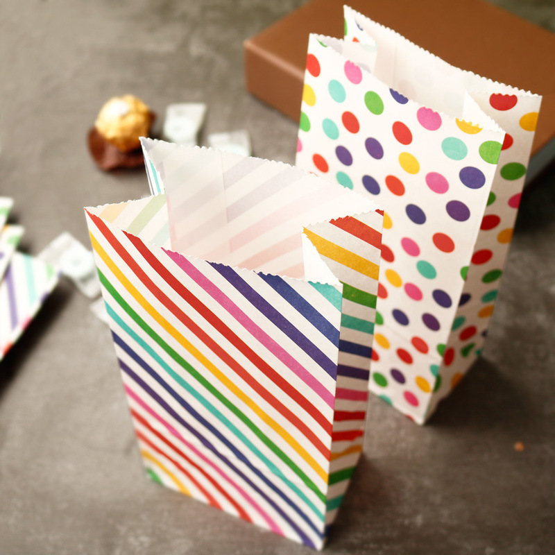 ถุงกระดาษขนาดเล็ก Rainbow พิมพ - Event Party Box บทวิจารณ์และราคา