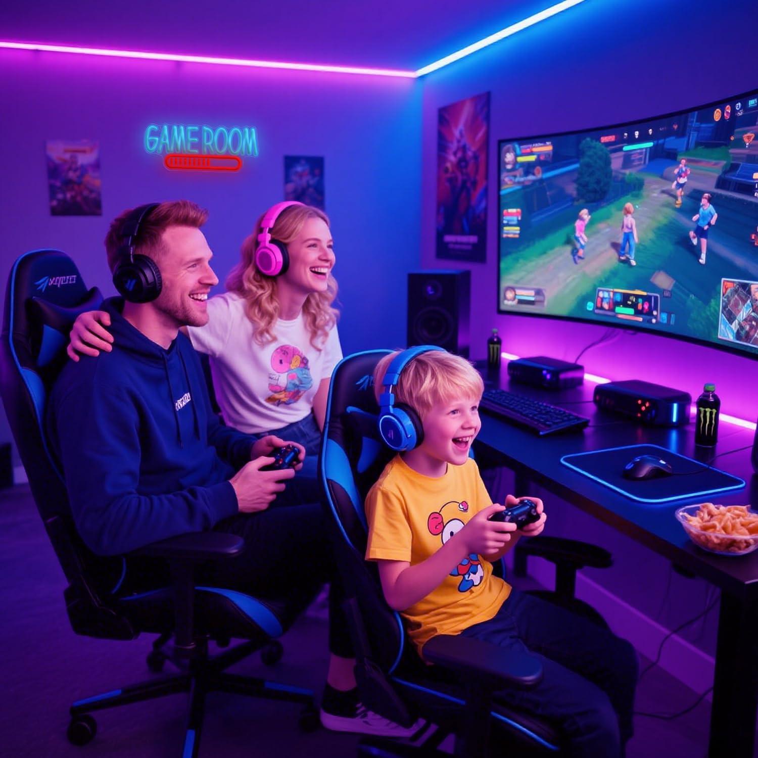 ป้ายไฟนีออนห้องเกมส์ ไฟ LED ใช - Event & Party Supply Photos บทวิจารณ์และราคา