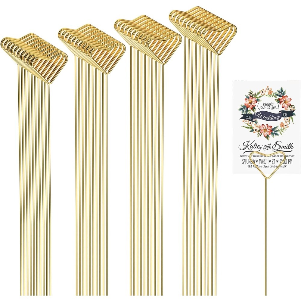 ที่ใส่การ์ดรูปหัวใจโลหะ 40 ชิ้ - Centerpiece Stick บทวิจารณ์และราคา