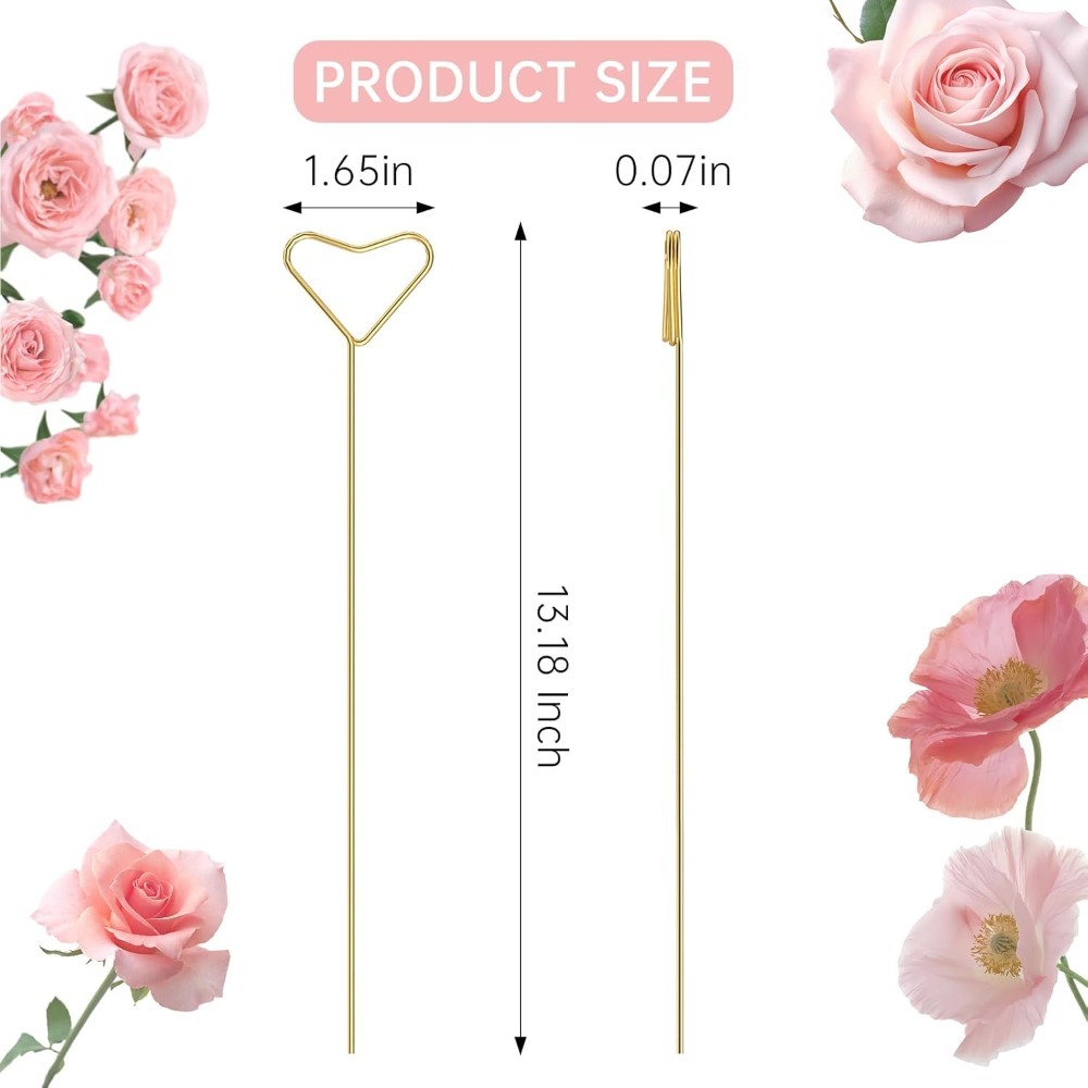 ที่ใส่การ์ดรูปหัวใจโลหะ 40 ชิ้ - Centerpiece Stick บทวิจารณ์และราคา