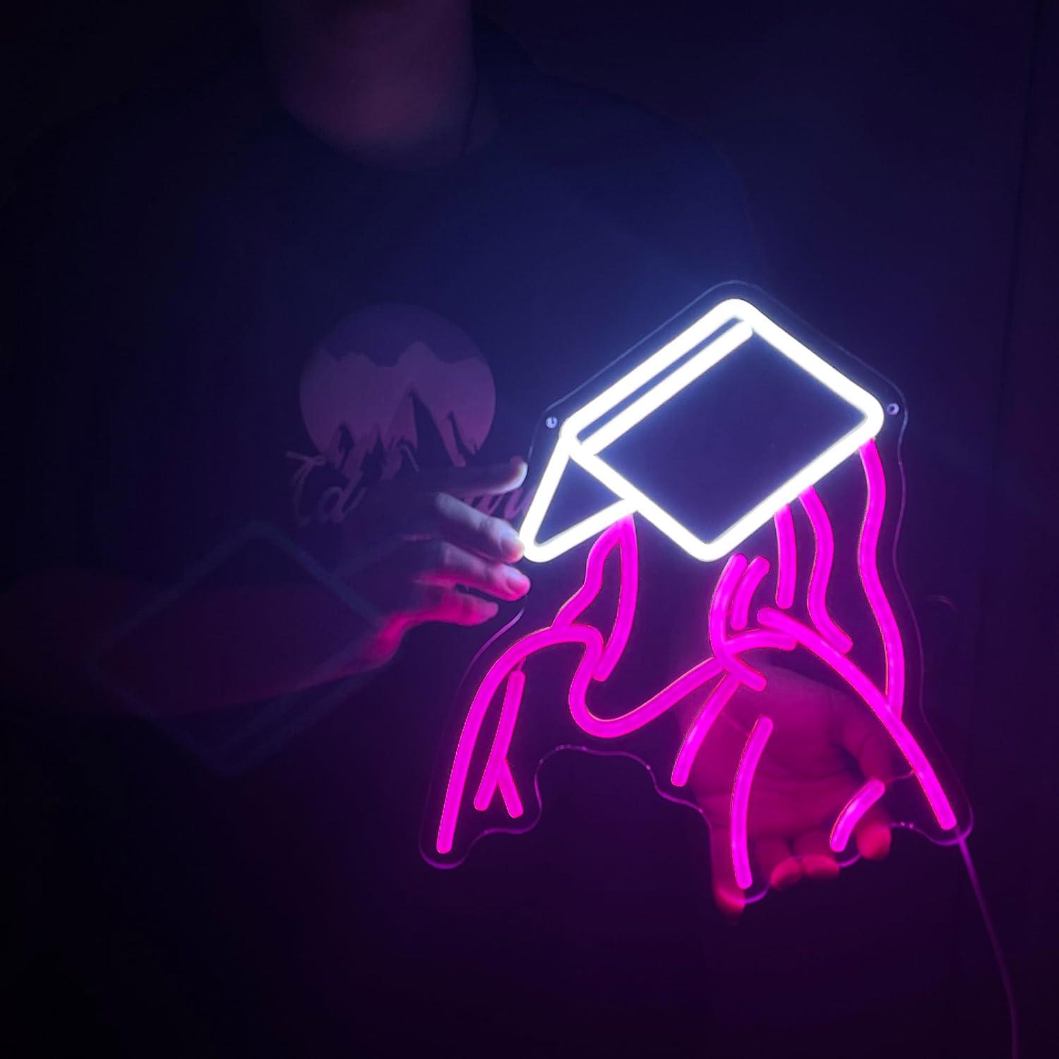 ป้ายไฟนีออนรูปสาวน้อยอ่านหนังส - Neon Sign Party บทวิจารณ์และราคา