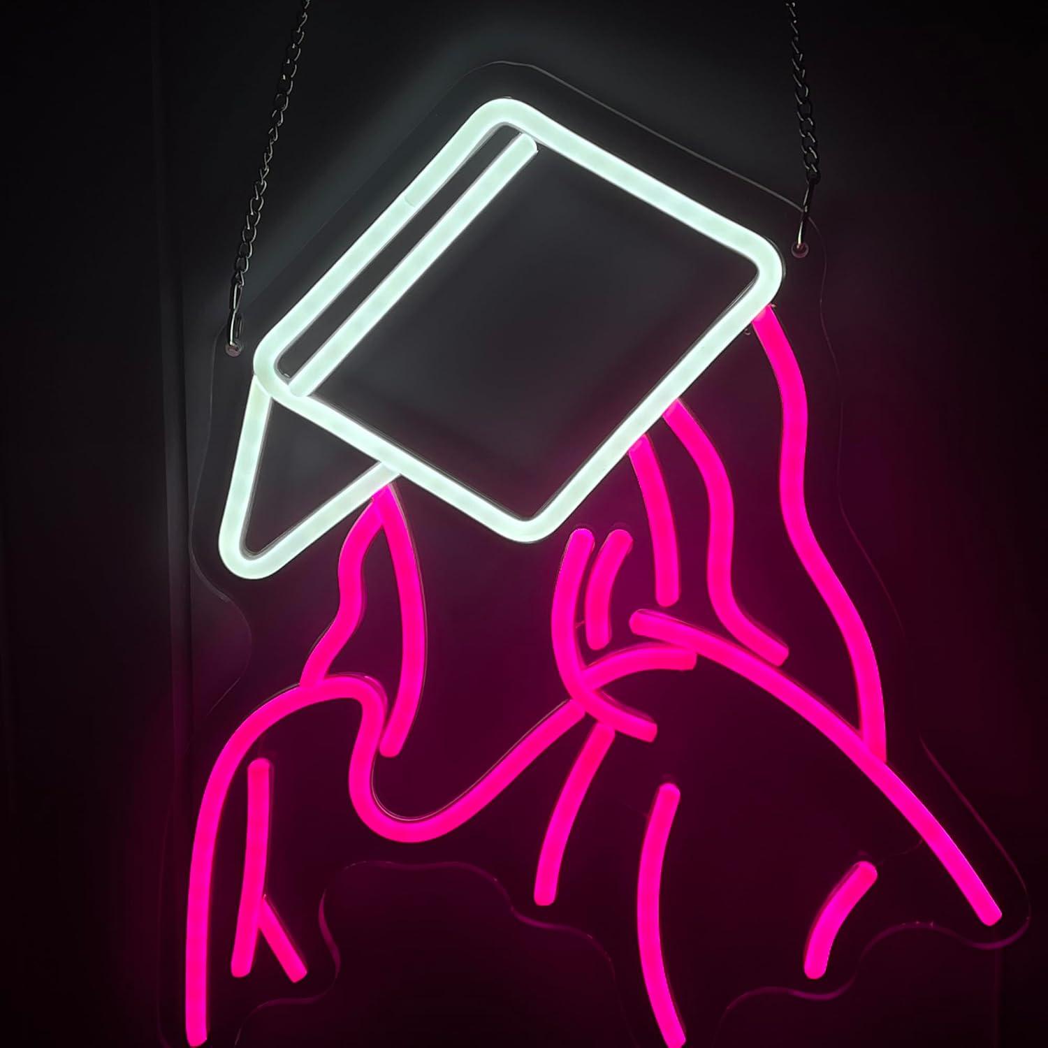 ป้ายไฟนีออนรูปสาวน้อยอ่านหนังส - Neon Sign Party บทวิจารณ์และราคา