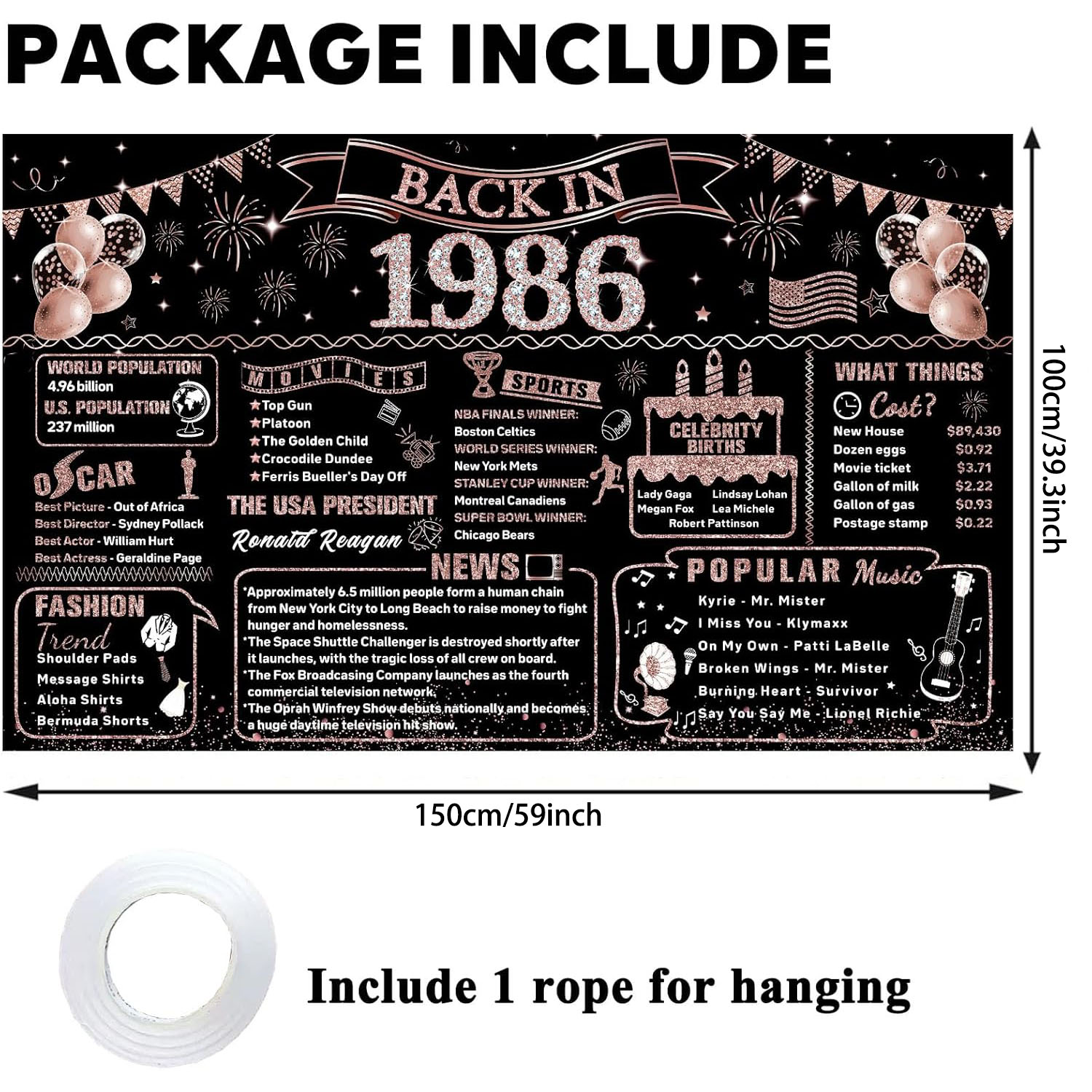 ของตกแต่งวันเกิดครบรอบ 40 ปีสำ - Party Banner Gold บทวิจารณ์และราคา