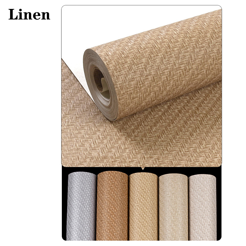 วอลเปเปอร์ลายผ้าลินิน ไม่ใช่แบ - Paper Straw Color บทวิจารณ์และราคา