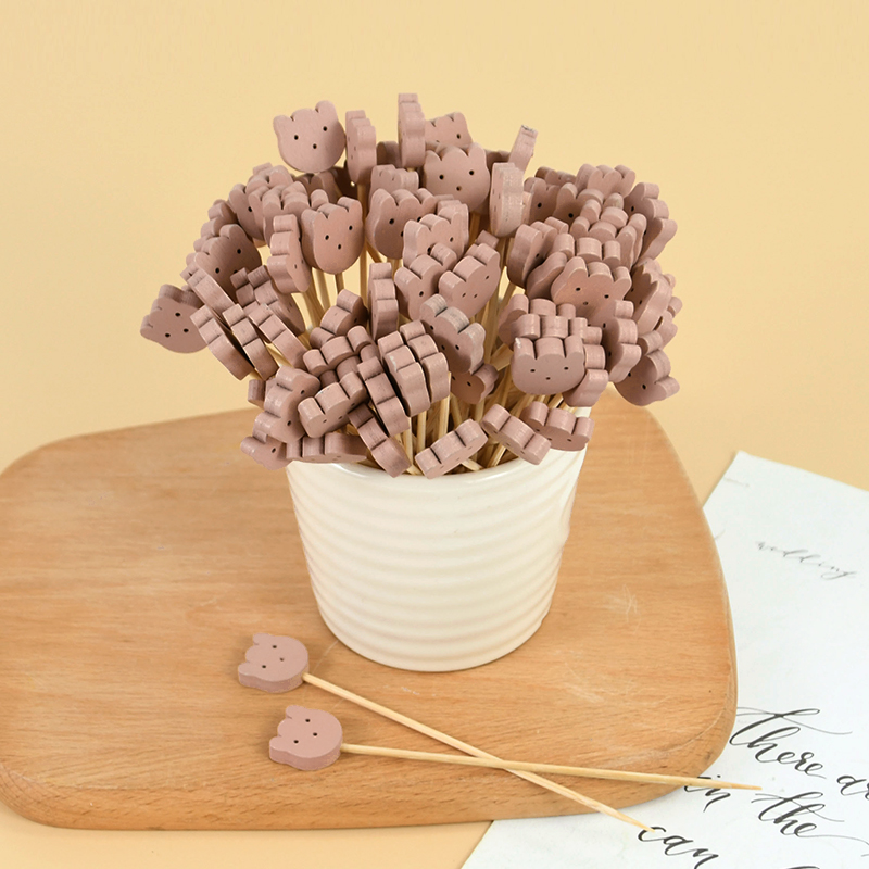 50/100pcs น่ารักหมีหัวใจลูกปัด - Centerpiece Stick บทวิจารณ์และราคา